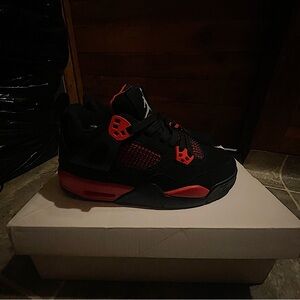 Jordan Black and Red Women's Sneakers
